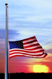 Half Staff US Flag